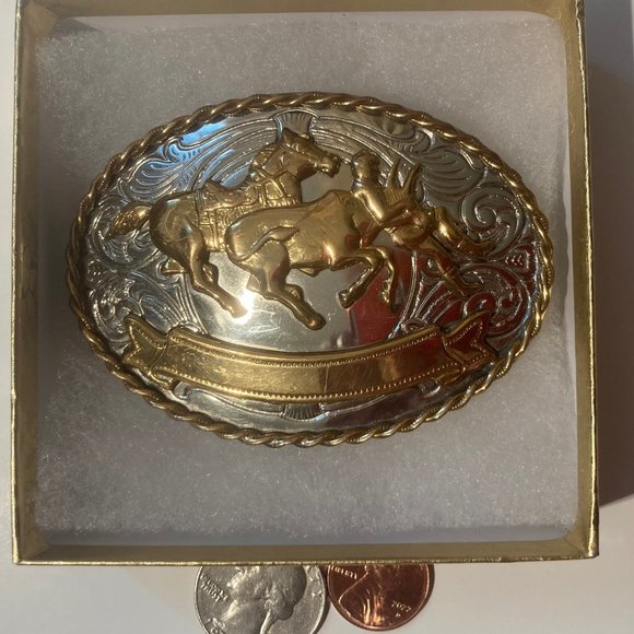 New Vintage Original Rodeo teer Wretling Wetern Belt Buckle Gurtelchnalle Boucle de ceinture